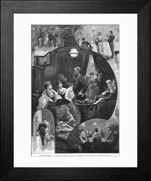 Framed Print : New Years Night in South Russia, 1886. Creator: Joseph Finnemore Framed Print : New Years Night in South Russia, 1886. Creator: Joseph Finnemore
