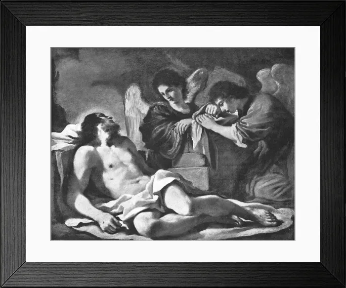 Framed Print : Angels Weeping over the Dead Christ'; from the picture by Guercino, 1890. Creator: Unknown. Angels Weeping over the Dead Christ'; from the picture by Guercino, 1890. Creator: Unknown Framed Print : Angels Weeping over the Dead Christ'; from the picture by Guercino, 1890. Creator: Unknown. Angels Weeping over the Dead Christ'; from the picture by Guercino, 1890. Creator: Unknown