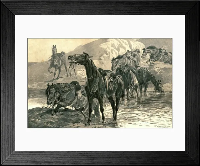 Framed Print : Bad news from the Front, 1886. Creator: Unknown Framed Print : Bad news from the Front, 1886. Creator: Unknown