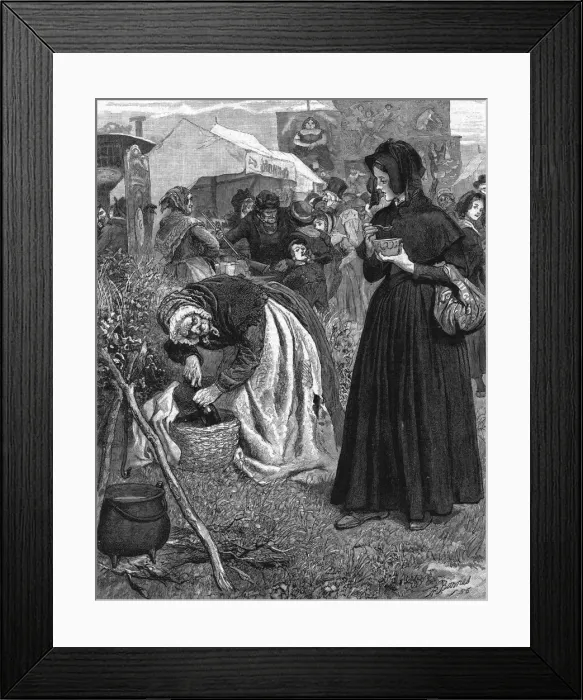 Framed Print : The Mayor of Casterbridge by Thomas Hardy. The hag, 1886. Creator: Robert Barnes Framed Print : The Mayor of Casterbridge by Thomas Hardy. The hag, 1886. Creator: Robert Barnes