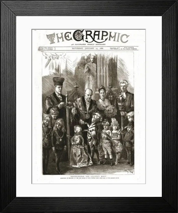 Framed Print : The Graphic, Front Cover January 23rd. 1886, 1886. Creator: Sydney Prior Hall Framed Print : The Graphic, Front Cover January 23rd. 1886, 1886. Creator: Sydney Prior Hall