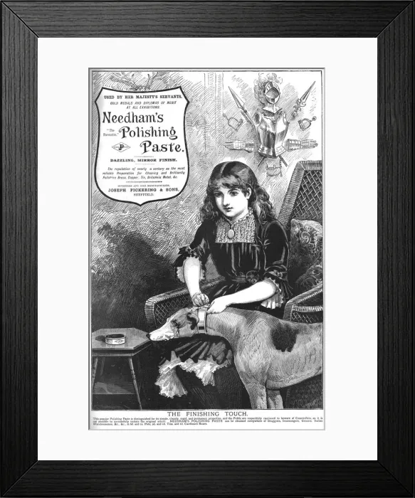 Framed Print : Needhams Polishing Paste, 1886. Creator: Unknown Framed Print : Needhams Polishing Paste, 1886. Creator: Unknown