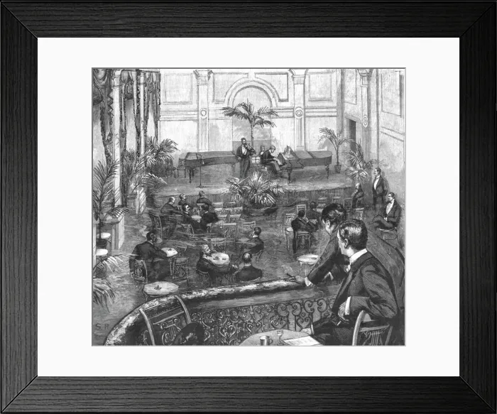Framed Print : An Evening at the Meistersingers Club, St. Jamess Street. Creator: Unknown Framed Print : An Evening at the Meistersingers Club, St. Jamess Street. Creator: Unknown