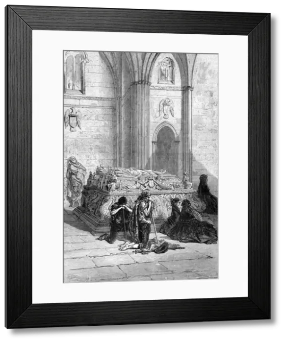 Framed Print : Tomb of Ferdinand and Isabella in the Cathedral, Granada;An Autumn Tour in Andalusia, 1875. Creator: Gustave Doré