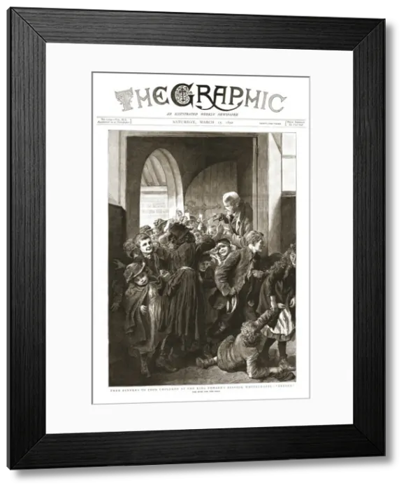 Framed Print : The Graphic, Front Cover Saturday March 15, 1890, 1890. Creator: Unknown