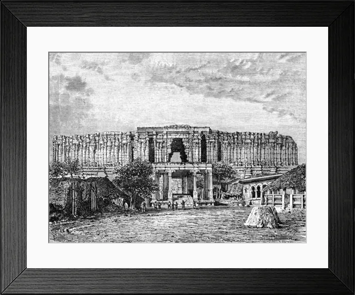 Framed Print : Royal Gate of the Temple of Siringham; Trichinopoly and Madura (Southern India), and their Temples Creator: Unknown Framed Print : Royal Gate of the Temple of Siringham; Trichinopoly and Madura (Southern India), and their Temples Creator: Unknown