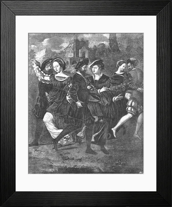 Framed Print : Pictures from the Tudor Exhibition;Henry VIII. Anne Boleyn and others, The Dancing... 890. Creator: Unknown Framed Print : Pictures from the Tudor Exhibition;Henry VIII. Anne Boleyn and others, The Dancing... 890. Creator: Unknown