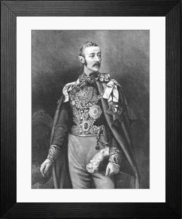 Framed Print : His Excellency The Earl of Zetland, Lord Lieutenant of Ireland; In his robes as Grand... 1890. Creator: Unknown Framed Print : His Excellency The Earl of Zetland, Lord Lieutenant of Ireland; In his robes as Grand... 1890. Creator: Unknown