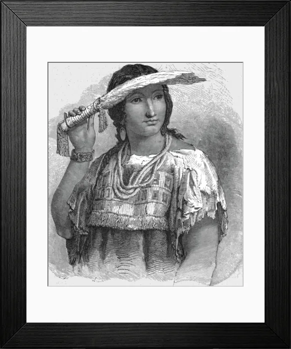 Framed Print : Louisa, the half-caste; In Pawn in an Indian Village, 1875. Creator: Unknown Framed Print : Louisa, the half-caste; In Pawn in an Indian Village, 1875. Creator: Unknown