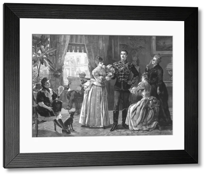 Framed Print : His First Levee, 1890. Creator: Unknown Framed Print : His First Levee, 1890. Creator: Unknown