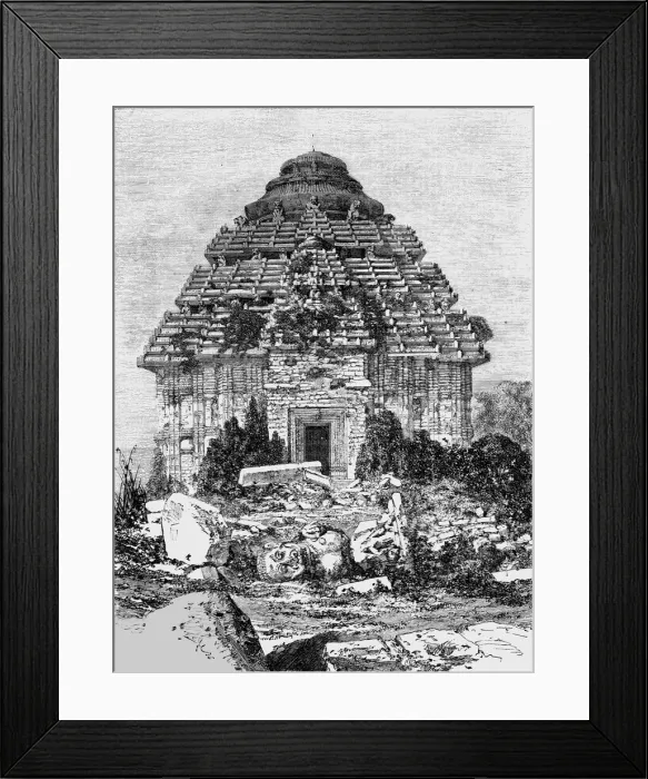 Framed Print : Gateway of the Temple of the Sun; Notes on the Ancient Temples of India, 1875. Creator: Unknown Framed Print : Gateway of the Temple of the Sun; Notes on the Ancient Temples of India, 1875. Creator: Unknown