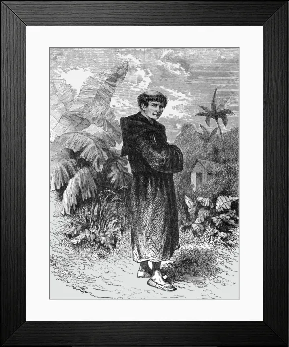 Framed Print : A Monk turned Hermit; A zigzag journey through Mexico, 1875. Creator: Thomas Mayne Reid Framed Print : A Monk turned Hermit; A zigzag journey through Mexico, 1875. Creator: Thomas Mayne Reid