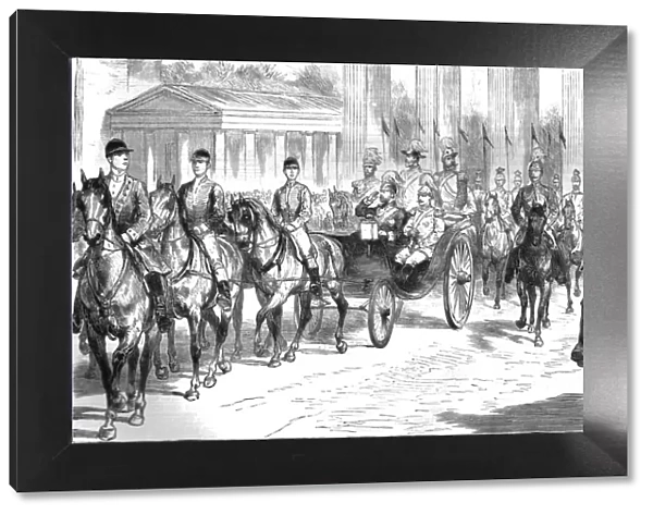 The Visit of the Prince of Wales to the German Emperor; The Prince accompanied by the... 1890. Creator: Unknown