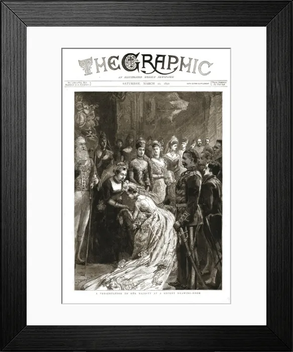 Framed Print : The Graphic, Front Cover Saturday March 22, 1890, 1890. Creator: Unknown Framed Print : The Graphic, Front Cover Saturday March 22, 1890, 1890. Creator: Unknown