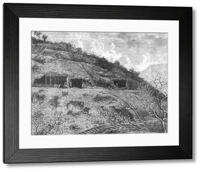 Framed Print : Hill of Kennery; Bombay and the Malabar Coast, 1875. Creator: C. B. Low Framed Print : Hill of Kennery; Bombay and the Malabar Coast, 1875. Creator: C. B. Low