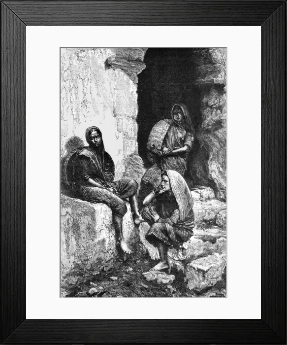 Framed Print : Women of the Coast of Concan; Bombay and the Malabar Coast, 1875. Creator: C. B. Low Framed Print : Women of the Coast of Concan; Bombay and the Malabar Coast, 1875. Creator: C. B. Low