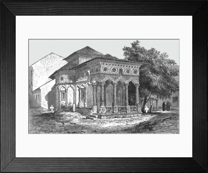Framed Print : Church at Bucharest; A Visit to the Danubian Principalities, 1875. Creator: Nelson Boyd Framed Print : Church at Bucharest; A Visit to the Danubian Principalities, 1875. Creator: Nelson Boyd