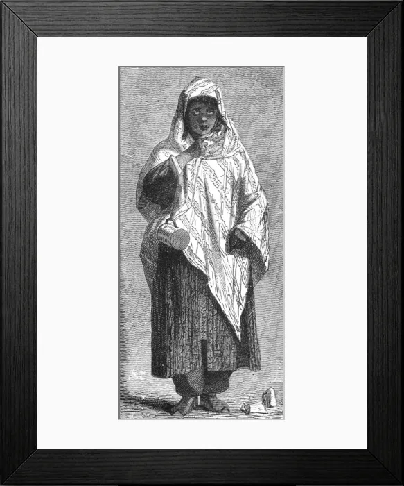 Framed Print : Gipsy Beggar; Notes on Albania, 1875. Creator: Frederick A. Lyons Framed Print : Gipsy Beggar; Notes on Albania, 1875. Creator: Frederick A. Lyons