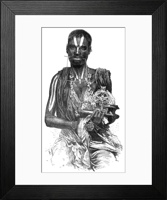 Framed Print : Hindoo Fakir, 1875. Creator: Unknown Framed Print : Hindoo Fakir, 1875. Creator: Unknown