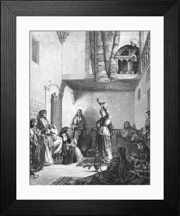 Framed Print : Gipsy Dancer; Notes on Albania, 1875. Creator: Frederick A. Lyons Framed Print : Gipsy Dancer; Notes on Albania, 1875. Creator: Frederick A. Lyons