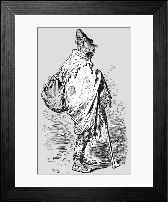 Framed Print : Inhabitant of Albacete;An Autumn Tour in Andalusia, 1875. Creator: Gustave Doré Framed Print : Inhabitant of Albacete;An Autumn Tour in Andalusia, 1875. Creator: Gustave Doré