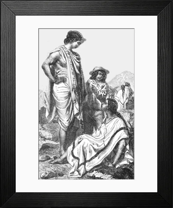 Framed Print : Jarochos; A zigzag journey through Mexico, 1875. Creator: Thomas Mayne Reid Framed Print : Jarochos; A zigzag journey through Mexico, 1875. Creator: Thomas Mayne Reid