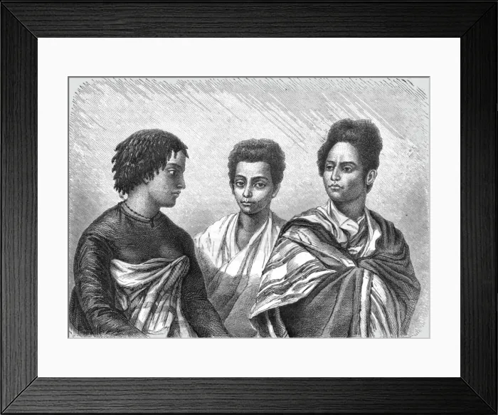Framed Print : Hovahs; Recent Explorations in Madagascar, 1875. Creator: Alfred Grandidier Framed Print : Hovahs; Recent Explorations in Madagascar, 1875. Creator: Alfred Grandidier