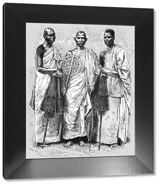 Buddhist Priests; Four Months in Ceylon, 1875. Creator: Unknown