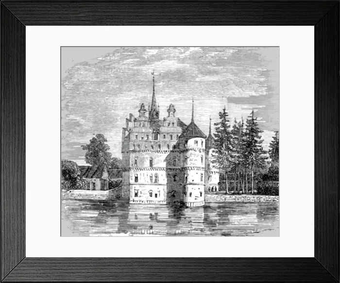 Framed Print : D egeskow Castle; From Stockholm to Copenhagen, 1875. Creator: Unknown Framed Print : D egeskow Castle; From Stockholm to Copenhagen, 1875. Creator: Unknown