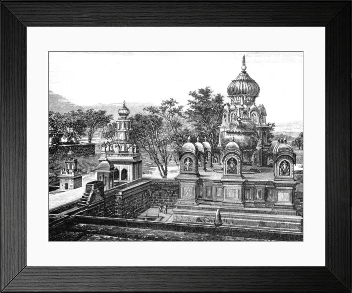 Framed Print : Temple in Ceylon; Four Months in Ceylon, 1875. Creator: Unknown Framed Print : Temple in Ceylon; Four Months in Ceylon, 1875. Creator: Unknown
