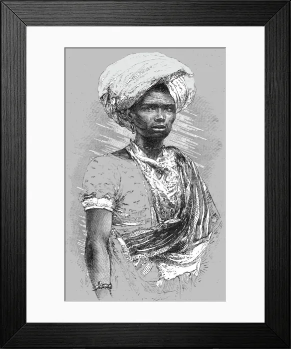 Framed Print : Market Girl, Rio; Rio De Janeiro and the Organ Mountains, 1875. Creator: Thomas Woodbine Hinchliff Framed Print : Market Girl, Rio; Rio De Janeiro and the Organ Mountains, 1875. Creator: Thomas Woodbine Hinchliff