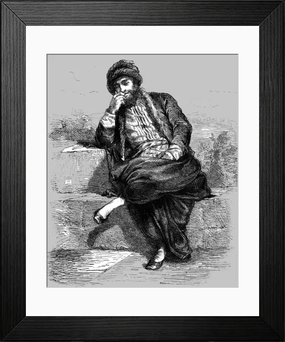 Framed Print : Jew of Salonica; Notes on Albania, 1875. Creator: Frederick A. Lyons Framed Print : Jew of Salonica; Notes on Albania, 1875. Creator: Frederick A. Lyons