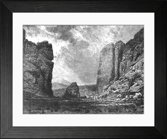 Framed Print : A Canon; A Ride Round the Valley of Mexico, 1875. Creator: Frederick A. Lyons Framed Print : A Canon; A Ride Round the Valley of Mexico, 1875. Creator: Frederick A. Lyons