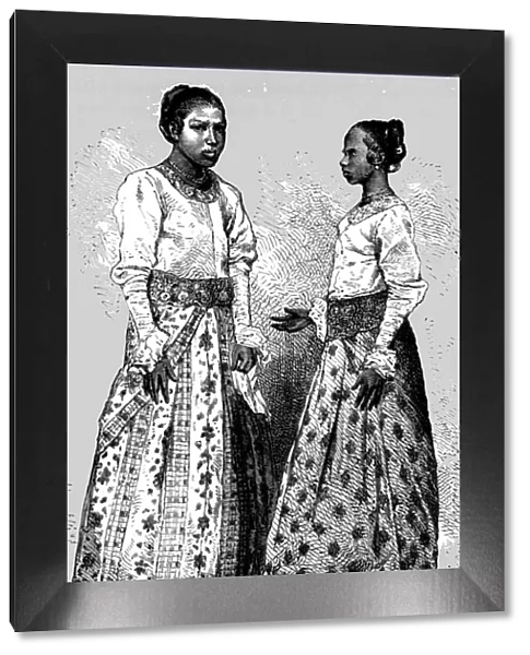 Women of Ceylon; Four Months in Ceylon, 1875. Creator: Unknown