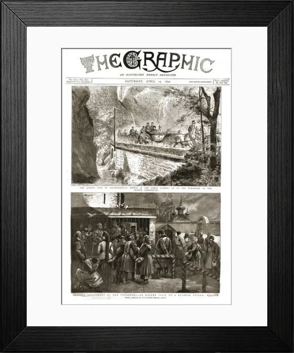 Framed Print : The Graphic, Front Cover Saturday April 19, 1890, 1890. Creator: Unknown Framed Print : The Graphic, Front Cover Saturday April 19, 1890, 1890. Creator: Unknown