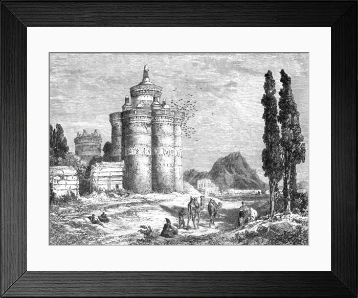 Framed Print : View near Ispahan; A Ramble in Persia, 1875. Creator: Armin Vambery Framed Print : View near Ispahan; A Ramble in Persia, 1875. Creator: Armin Vambery