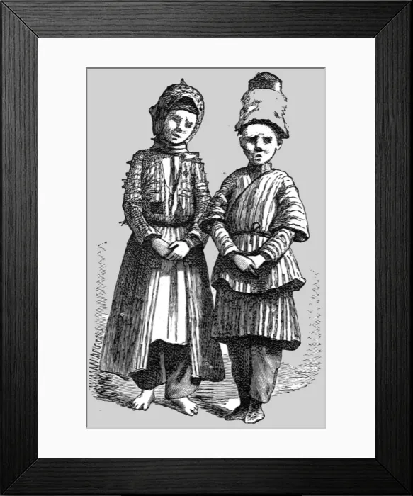 Framed Print : Nogav Children; Adventures in Lazestan, 1875. Creator: Frederick A. Lyons Framed Print : Nogav Children; Adventures in Lazestan, 1875. Creator: Frederick A. Lyons