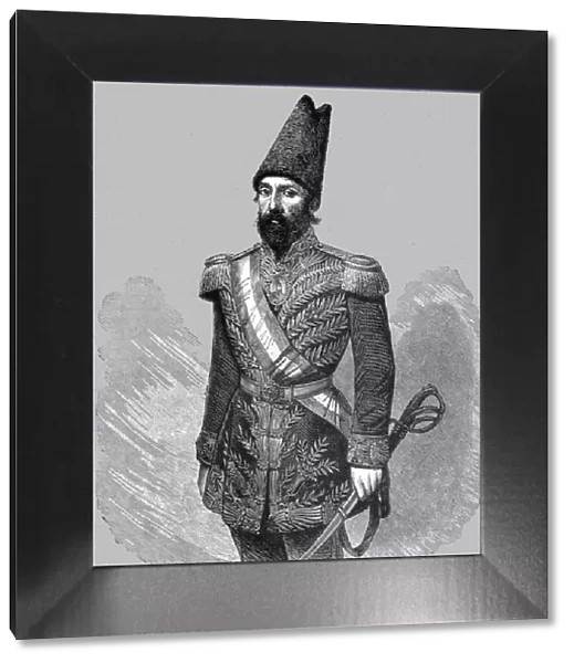 A Persian in Official Costume; A Ramble in Persia, 1875. Creator: Armin Vambery