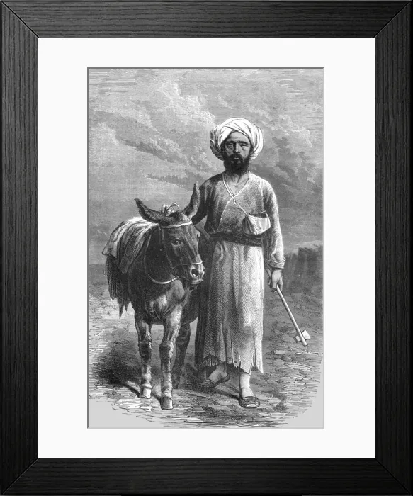 Framed Print : Vambery in his Travelling Dress; A Ramble in Persia, 1875. Creator: Armin Vambery Framed Print : Vambery in his Travelling Dress; A Ramble in Persia, 1875. Creator: Armin Vambery