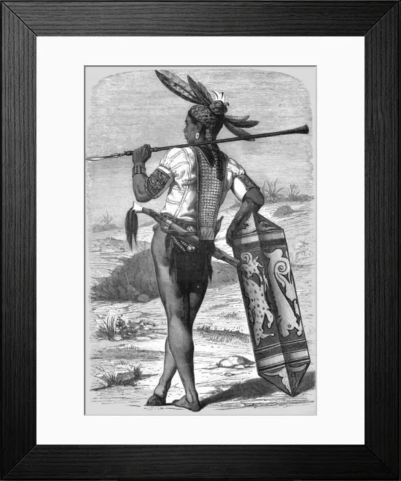 Framed Print : Dyak; A Visit to Borneo, 1875. Creator: A. M. Cameron Framed Print : Dyak; A Visit to Borneo, 1875. Creator: A. M. Cameron