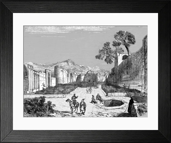 Framed Print : Approach to Ispahan; A Ramble in Persia, 1875. Creator: Armin Vambery Framed Print : Approach to Ispahan; A Ramble in Persia, 1875. Creator: Armin Vambery