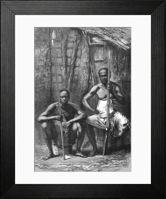 Framed Print : Natives of the Rovuma; The Finding of Dr. Livingstone, 1875. Creator: Henry Walter Bates Framed Print : Natives of the Rovuma; The Finding of Dr. Livingstone, 1875. Creator: Henry Walter Bates