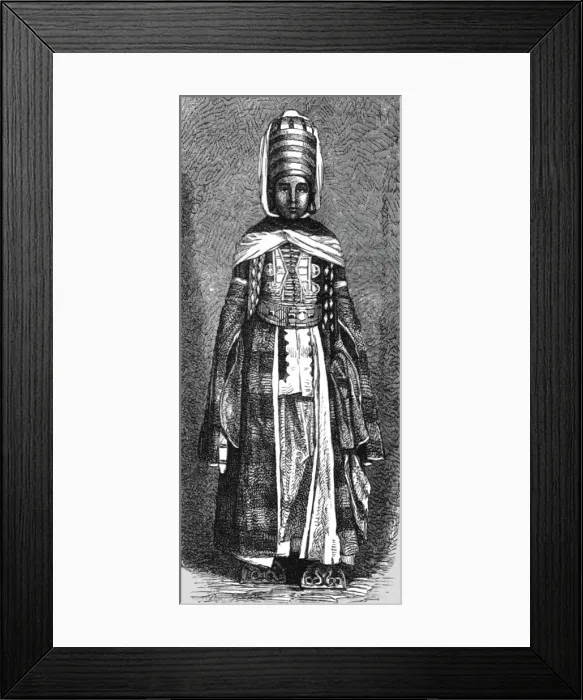 Framed Print : A Woman of Lazestan; Adventures in Lazestan, 1875. Creator: Frederick A. Lyons Framed Print : A Woman of Lazestan; Adventures in Lazestan, 1875. Creator: Frederick A. Lyons