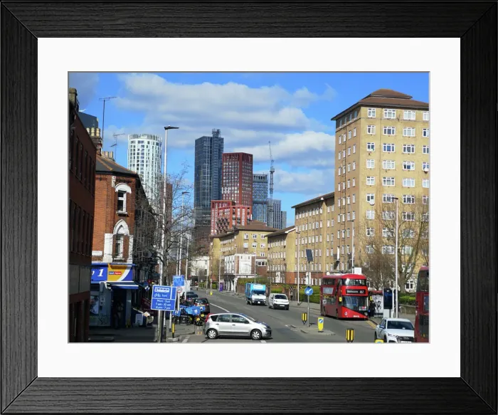 Framed Print : Nine Elms, London, UK, Oct 2021. Creator: Ethel Davies Framed Print : Nine Elms, London, UK, Oct 2021. Creator: Ethel Davies