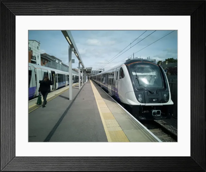 Framed Print : Elizabeth Line, Abbey Wood, London, UK, May 2022. Creator: Ethel Davies Framed Print : Elizabeth Line, Abbey Wood, London, UK, May 2022. Creator: Ethel Davies