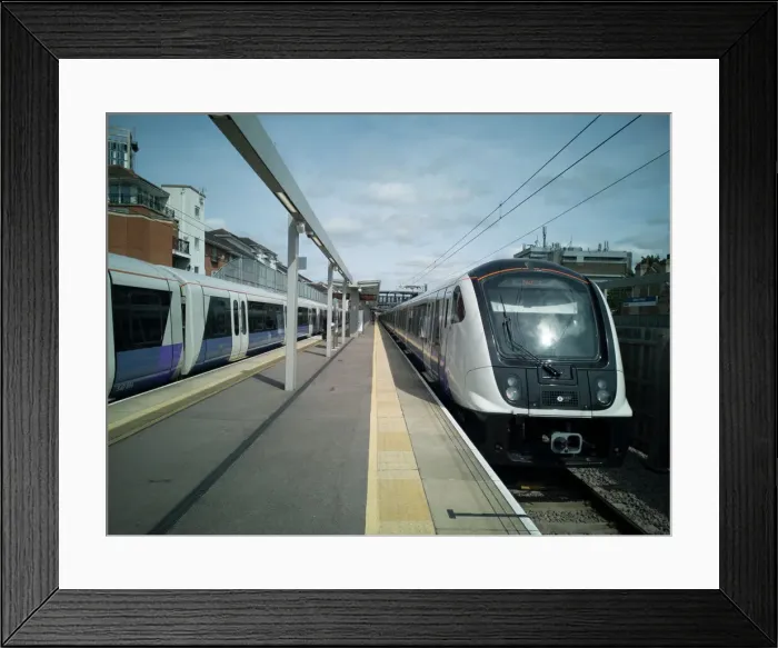 Framed Print : Elizabeth Line, Abbey Wood, London, UK, May 2022. Creator: Ethel Davies Framed Print : Elizabeth Line, Abbey Wood, London, UK, May 2022. Creator: Ethel Davies