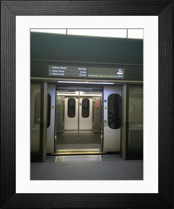 Framed Print : Elizabeth Line, Liverpool St, London, UK, May 2022. Creator: Ethel Davies Framed Print : Elizabeth Line, Liverpool St, London, UK, May 2022. Creator: Ethel Davies
