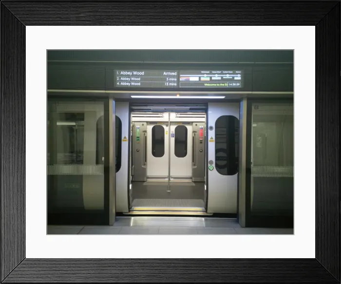 Framed Print : Elizabeth Line, Liverpool St, London, UK, May 2022. Creator: Ethel Davies Framed Print : Elizabeth Line, Liverpool St, London, UK, May 2022. Creator: Ethel Davies