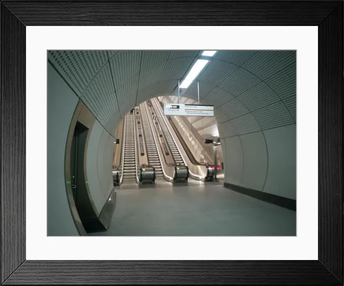 Framed Print : Elizabeth Line, Liverpool St, London, UK, May 2022. Creator: Ethel Davies Framed Print : Elizabeth Line, Liverpool St, London, UK, May 2022. Creator: Ethel Davies