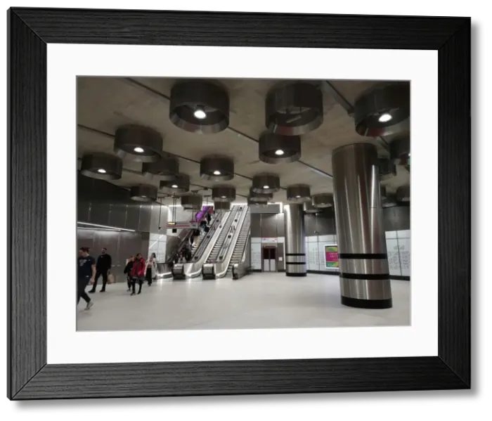 Framed Print : Elizabeth Line, Tottenham Ct Rd, London, UK, May 2022. Creator: Ethel Davies Framed Print : Elizabeth Line, Tottenham Ct Rd, London, UK, May 2022. Creator: Ethel Davies
